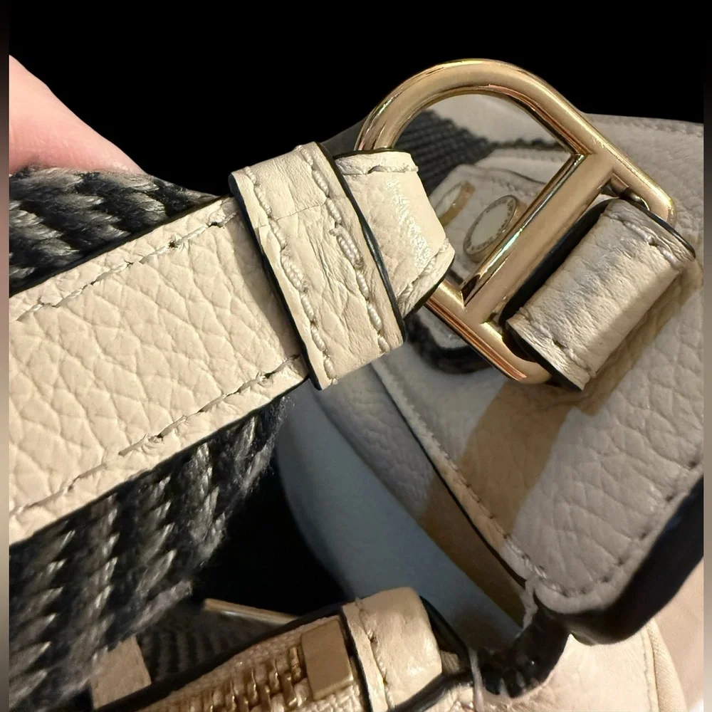 Marc Jacobs Shoulder Bag Purse Groove Leather Marshmallow - Picture 5 of 16